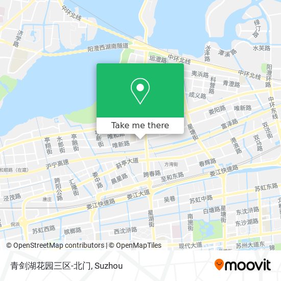 青剑湖花园三区-北门 map