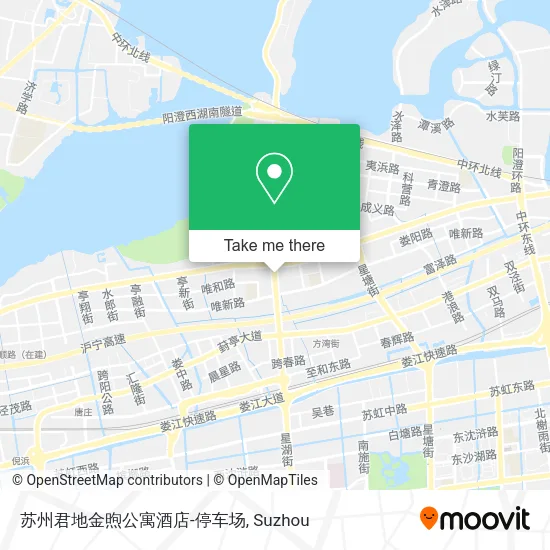 苏州君地金煦公寓酒店-停车场 map