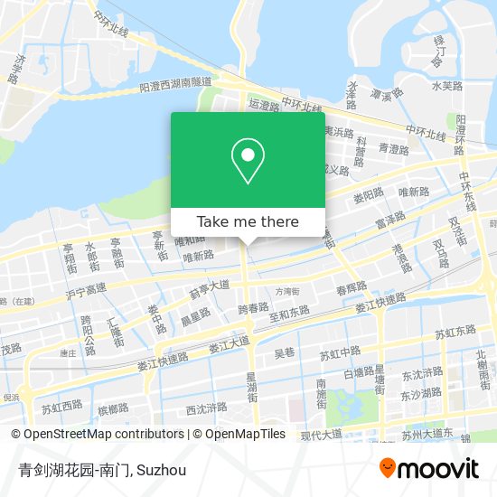 青剑湖花园-南门 map