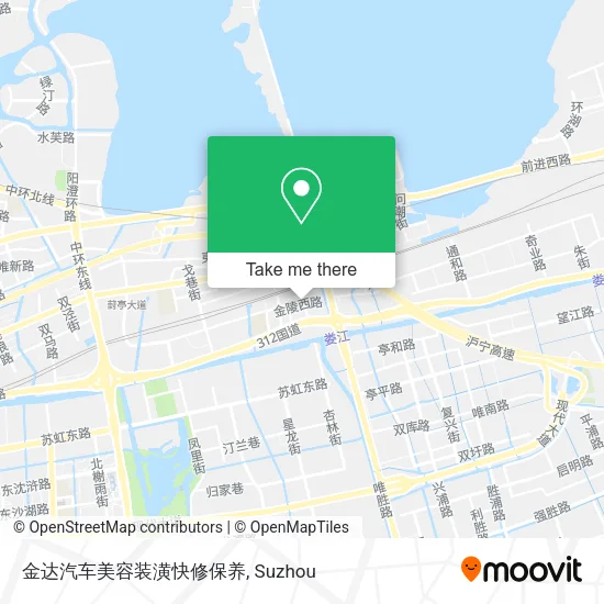 金达汽车美容装潢快修保养 map