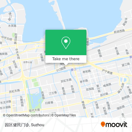园区健民门诊 map