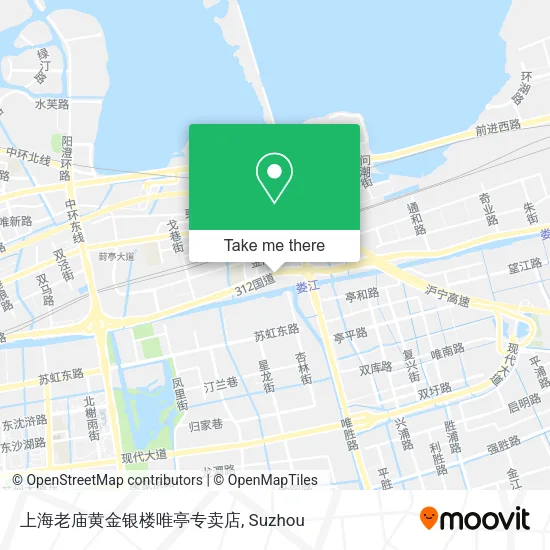 上海老庙黄金银楼唯亭专卖店 map
