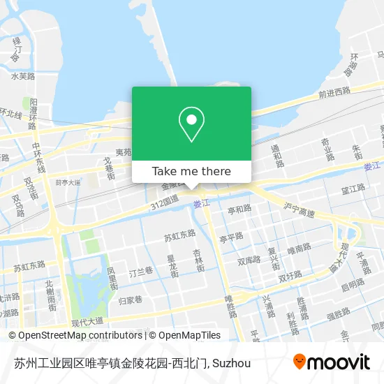 苏州工业园区唯亭镇金陵花园-西北门 map