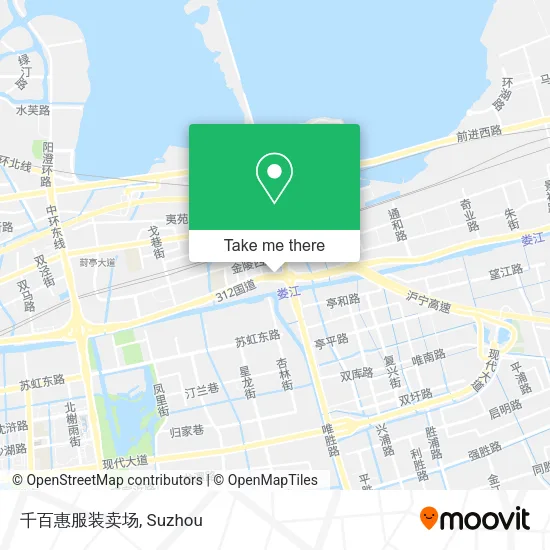 千百惠服装卖场 map