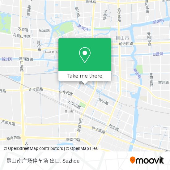 昆山南广场停车场-出口 map