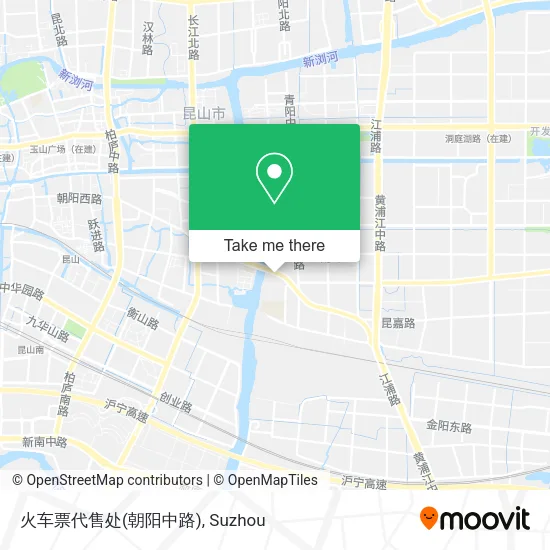 火车票代售处(朝阳中路) map