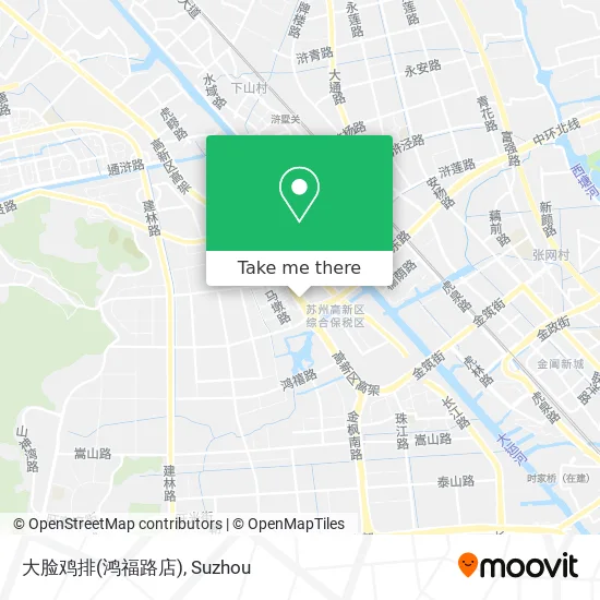 大脸鸡排(鸿福路店) map