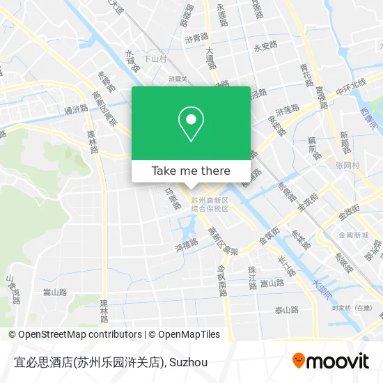 宜必思酒店(苏州乐园浒关店) map