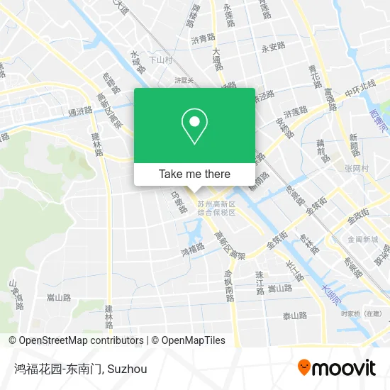 鸿福花园-东南门 map