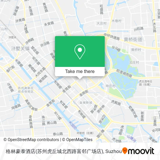 格林豪泰酒店(苏州虎丘城北西路富邻广场店) map