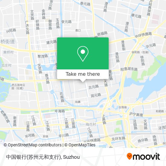 中国银行(苏州元和支行) map