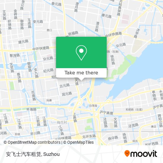 安飞士汽车租赁 map