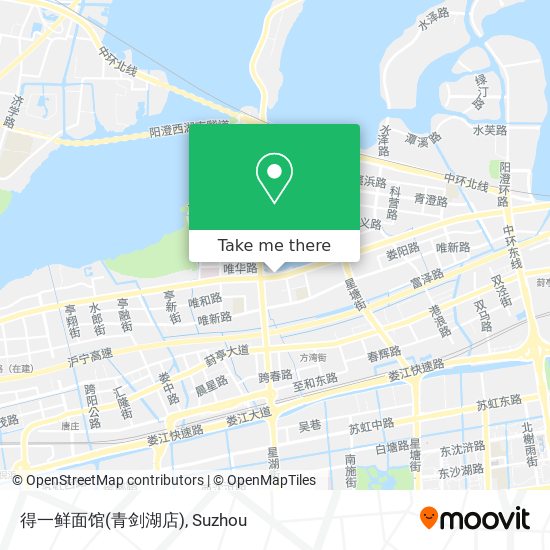 得一鲜面馆(青剑湖店) map