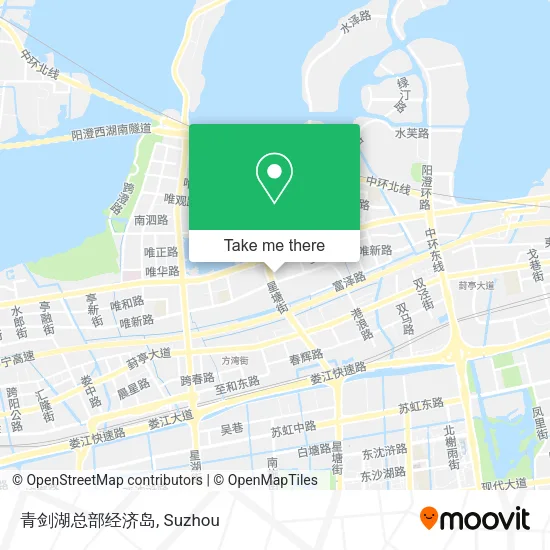 青剑湖总部经济岛 map