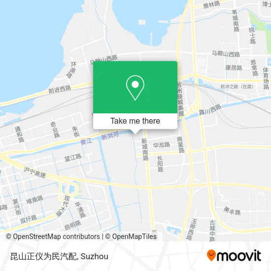 昆山正仪为民汽配 map