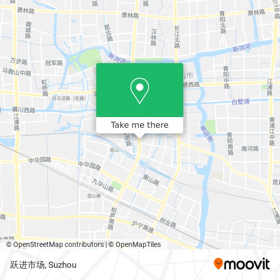 跃进市场 map