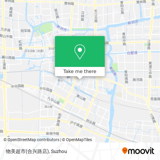 物美超市(合兴路店) map