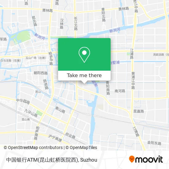 中国银行ATM(昆山虹桥医院西) map