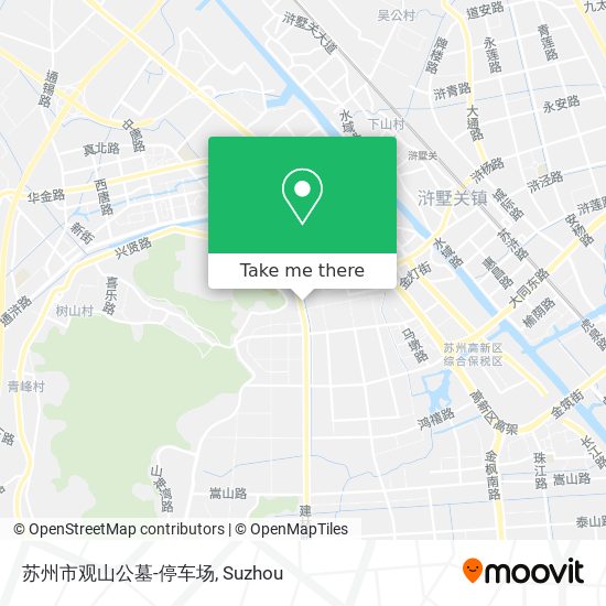 苏州市观山公墓-停车场 map