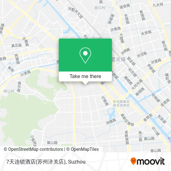 7天连锁酒店(苏州浒关店) map