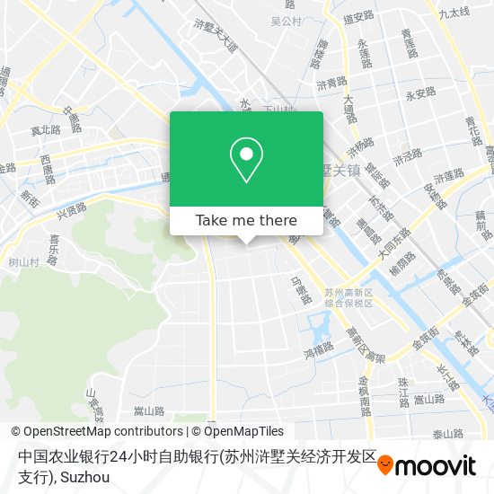 中国农业银行24小时自助银行(苏州浒墅关经济开发区支行) map