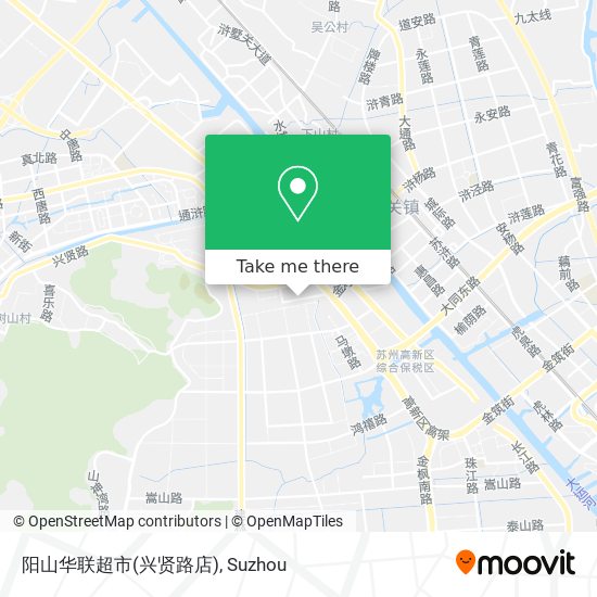阳山华联超市(兴贤路店) map