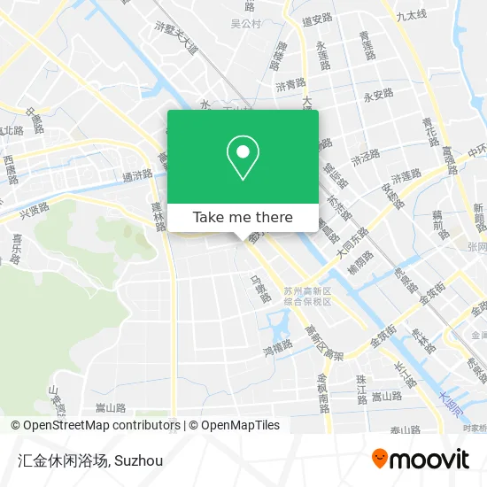 汇金休闲浴场 map
