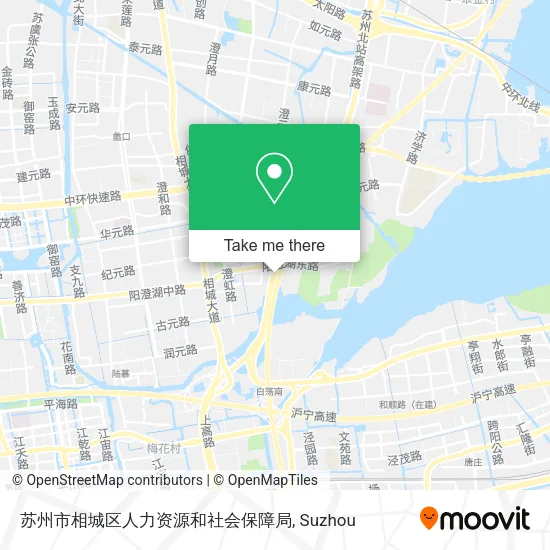 苏州市相城区人力资源和社会保障局 map