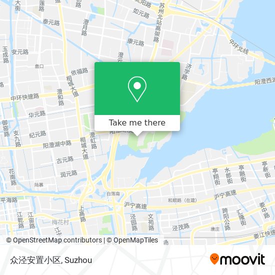 众泾安置小区 map