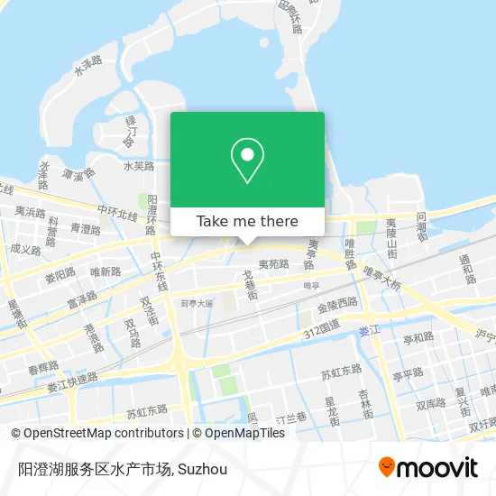 阳澄湖服务区水产市场 map