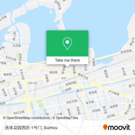 悬珠花园西区-1号门 map