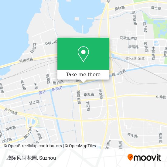 城际风尚花园 map