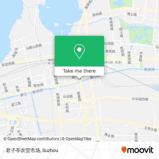 君子亭农贸市场 map