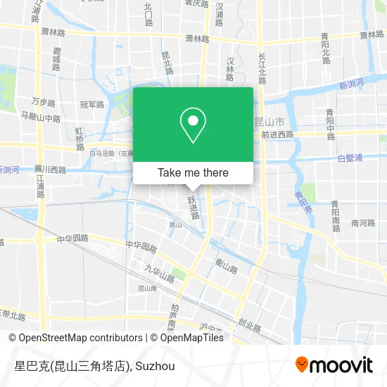 星巴克(昆山三角塔店) map