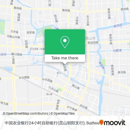 中国农业银行24小时自助银行(昆山朝阳支行) map