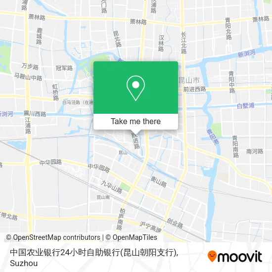 中国农业银行24小时自助银行(昆山朝阳支行) map
