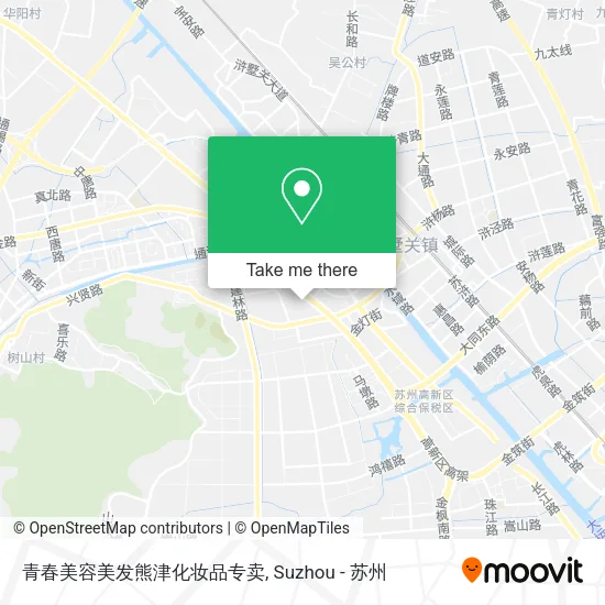 青春美容美发熊津化妆品专卖 map