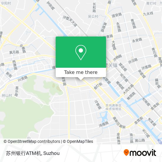 苏州银行ATM机 map
