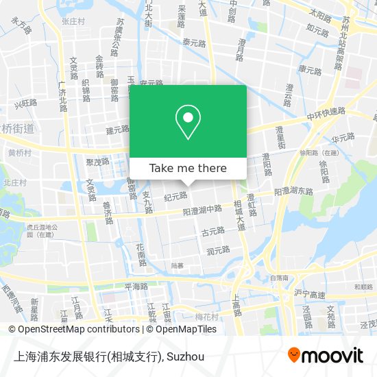 上海浦东发展银行(相城支行) map