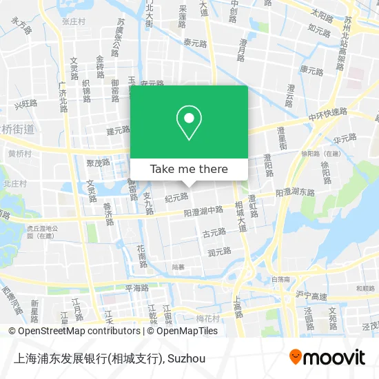 上海浦东发展银行(相城支行) map