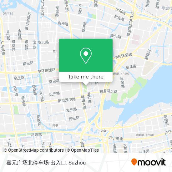 嘉元广场北停车场-出入口 map