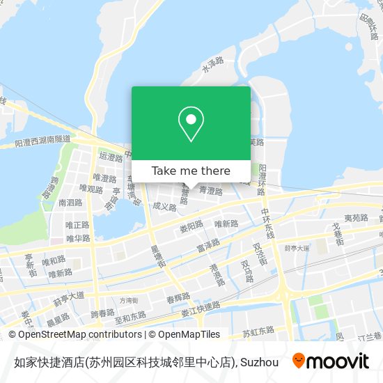 如家快捷酒店(苏州园区科技城邻里中心店) map