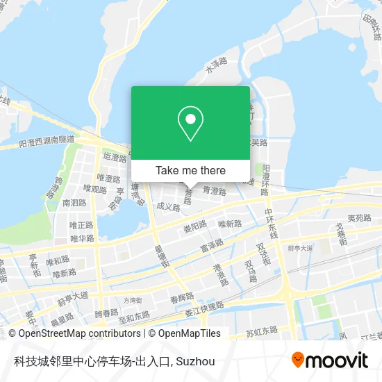科技城邻里中心停车场-出入口 map