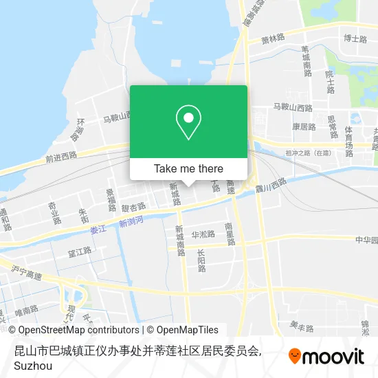 昆山市巴城镇正仪办事处并蒂莲社区居民委员会 map