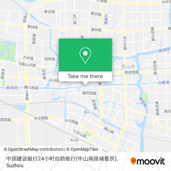 中国建设银行24小时自助银行(中山南路储蓄所) map