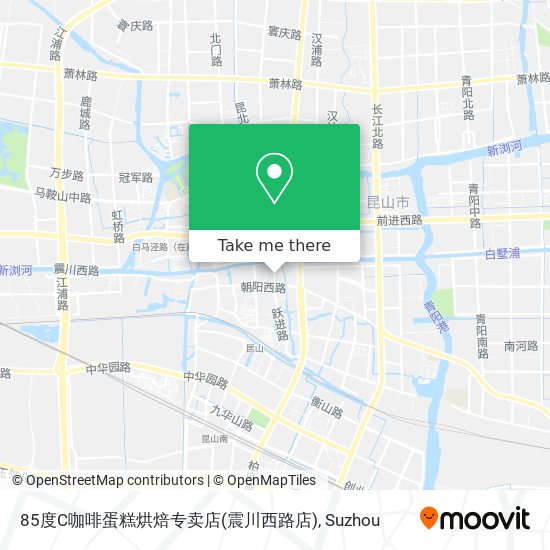 85度C咖啡蛋糕烘焙专卖店(震川西路店) map