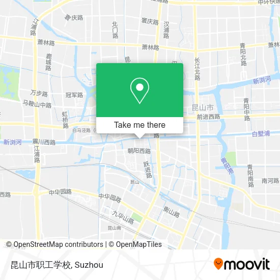 昆山市职工学校 map