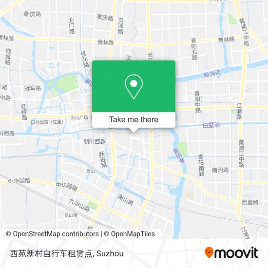 西苑新村自行车租赁点 map