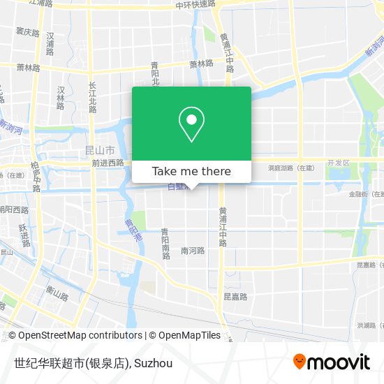 世纪华联超市(银泉店) map
