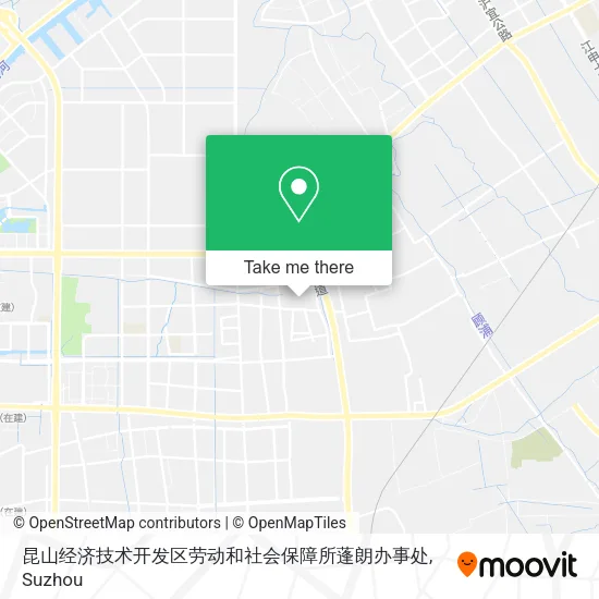 昆山经济技术开发区劳动和社会保障所蓬朗办事处 map